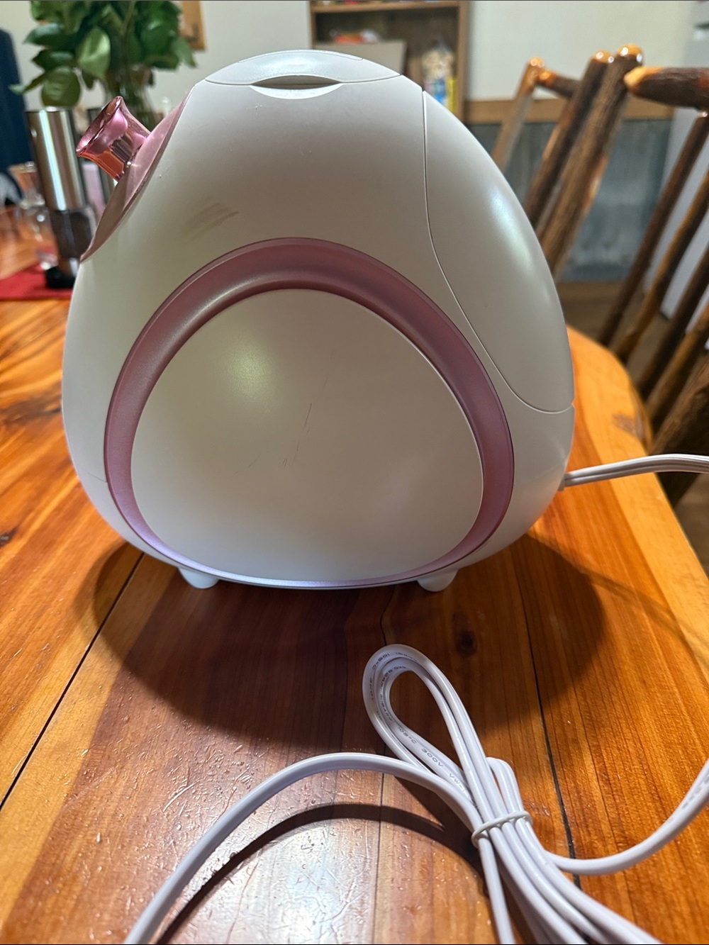 Facial Steamer - Fancii Pink and White Portable Skin Steamer